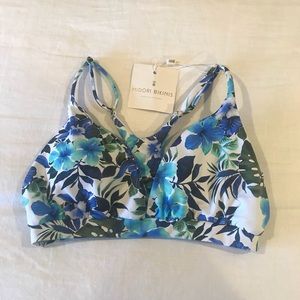 NWT MIDORI BIKINIS Blue Hibiscus Cosabella